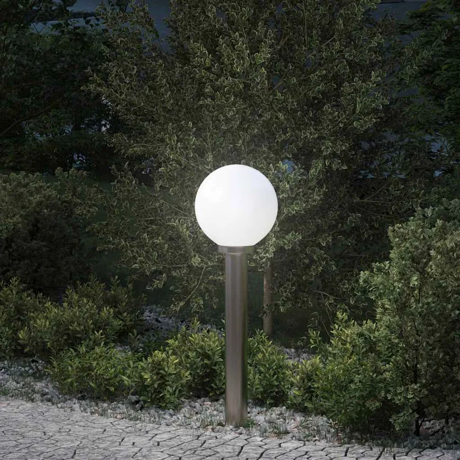 Borne lumineuse 80 cm en acier inoxydable IP44