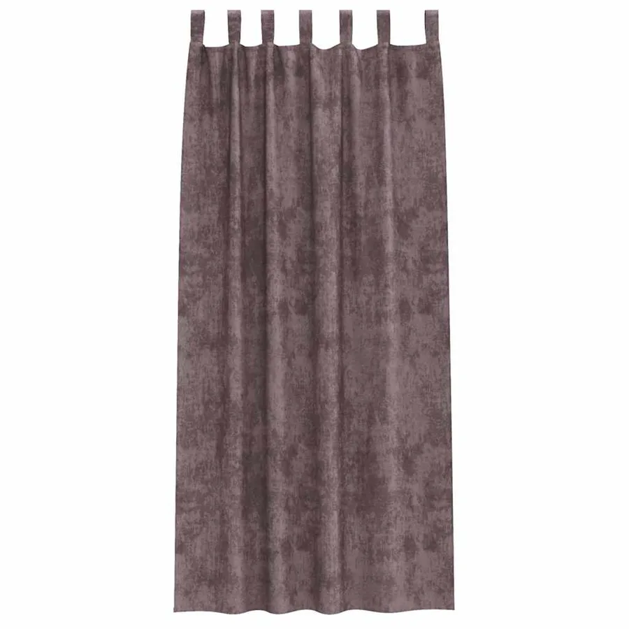 Rideaux en velours 2 pcs Marron 260 x 140 cm Velours - 4