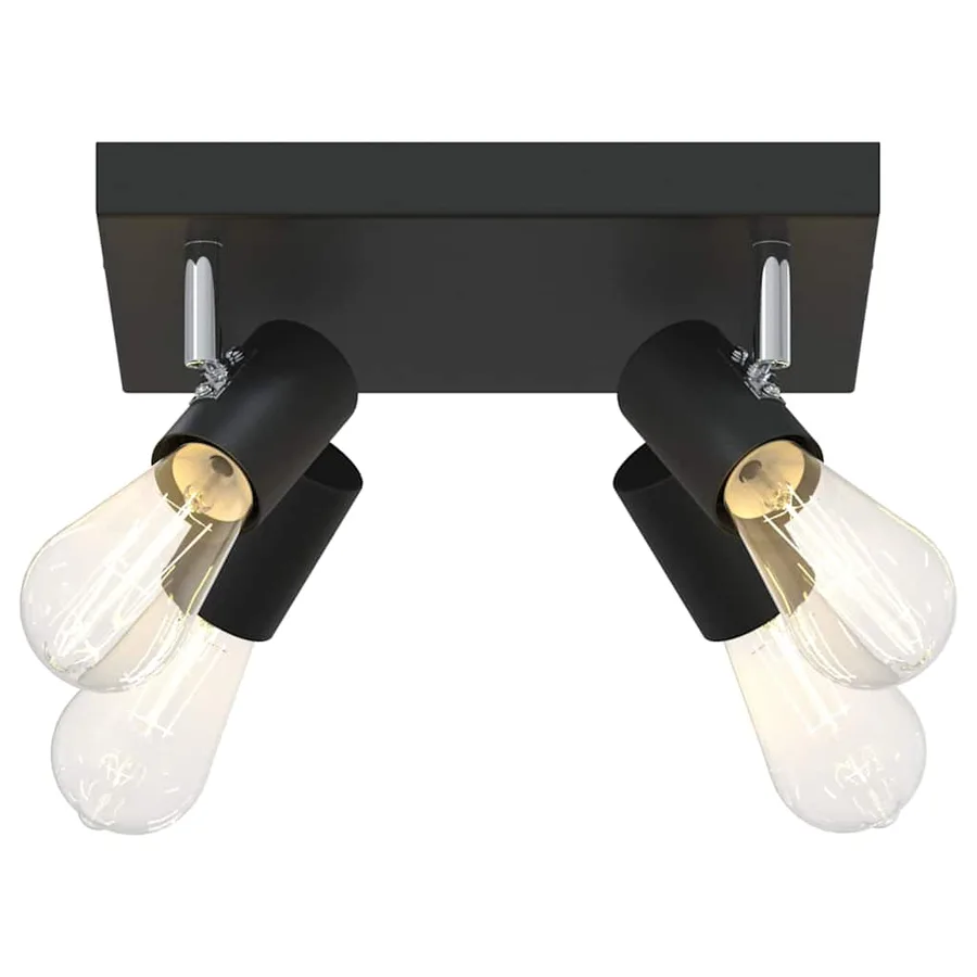 Spot de plafond Noir 26,5 x 26 x 11,5 cm Métal - 11