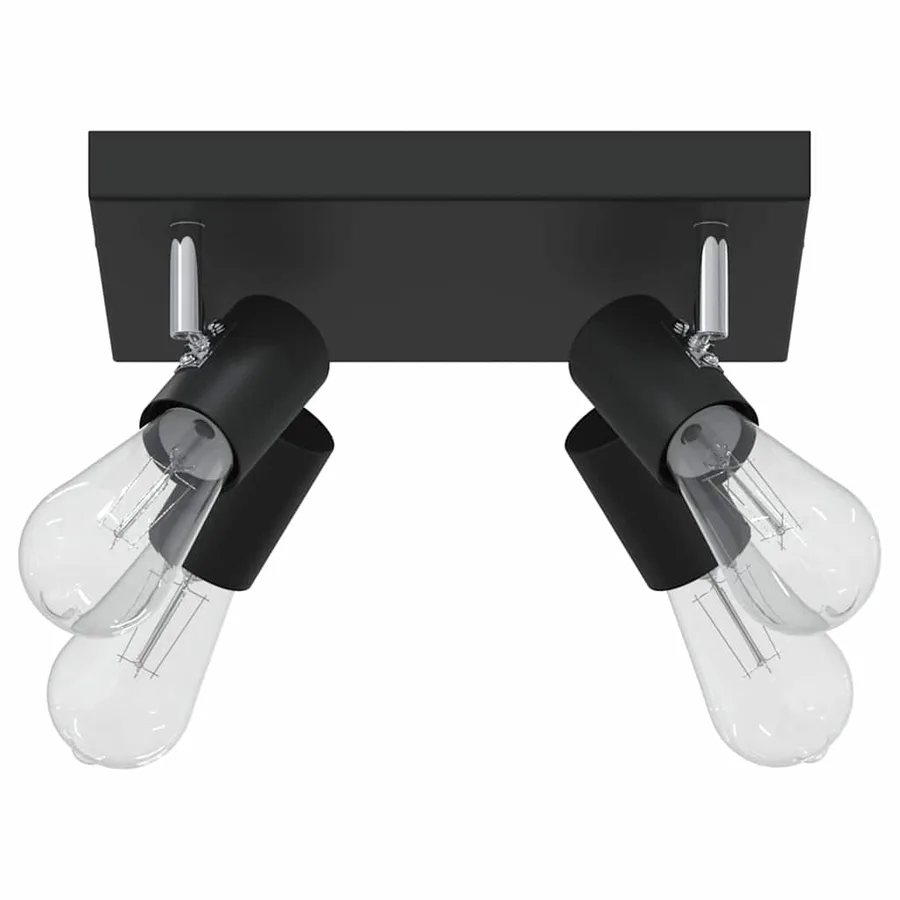 Spot de plafond Noir 26,5 x 26 x 11,5 cm Métal - 3