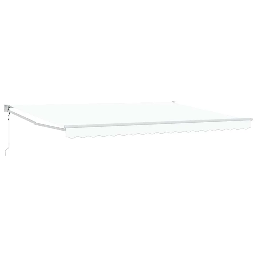Auvent rétractable Blanc 450 x 300 x 165 cm Polyester et métal - 2