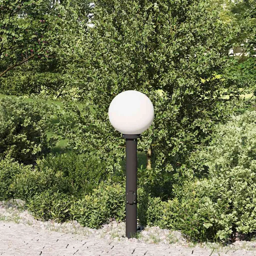 Borne lumineuse avec sortie 80 cm Noir IP44 - 3