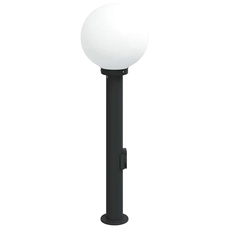 Borne lumineuse avec sortie 80 cm Noir IP44 - 4