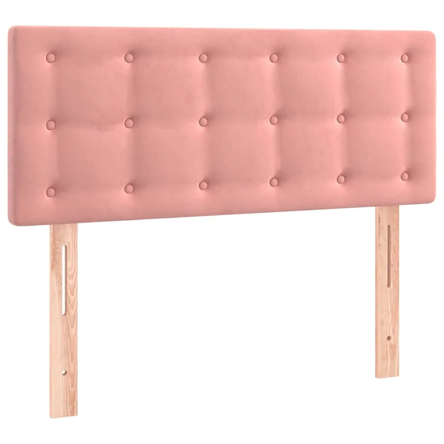 Tête de lit à LED Rose 100x5x78/88 cm Velours - 4