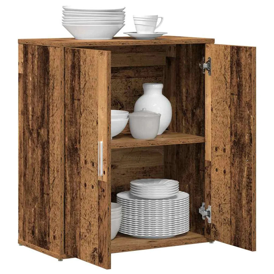 Buffet en bois ancien 60x31x70 cm bois d'ingénierie - 4