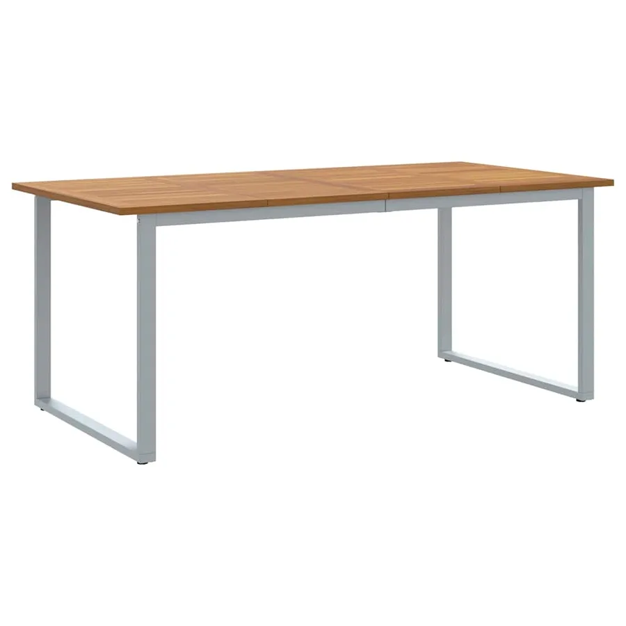 Ensemble de salle à manger pour jardin 7 pcs Gris - 5