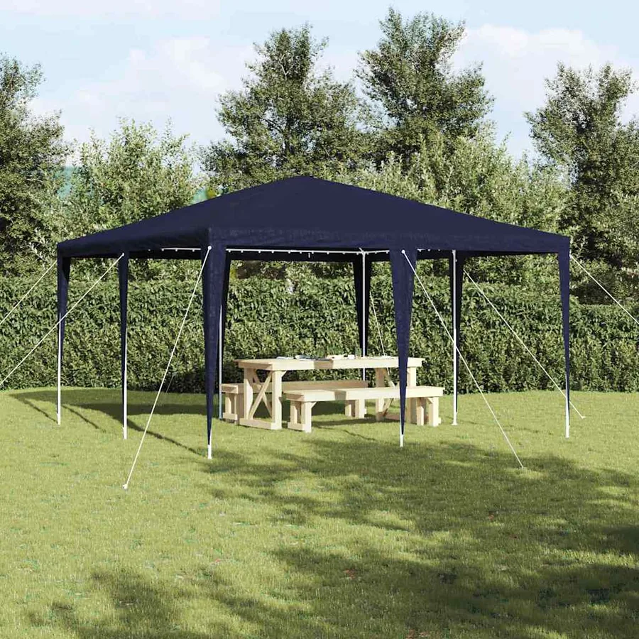 Tente de fête Bleu 400 x 400 x 266 cm Polyéthylène et acier