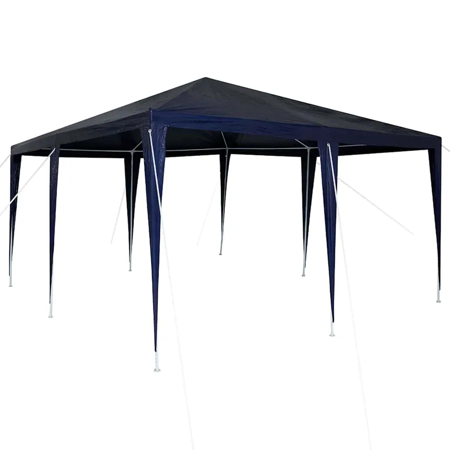 Tente de fête Bleu 400 x 400 x 266 cm Polyéthylène et acier - 2
