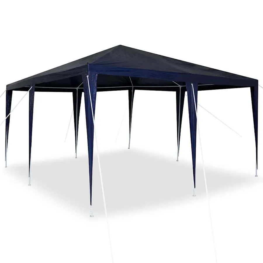 Tente de fête Bleu 400 x 400 x 266 cm Polyéthylène et acier - 3