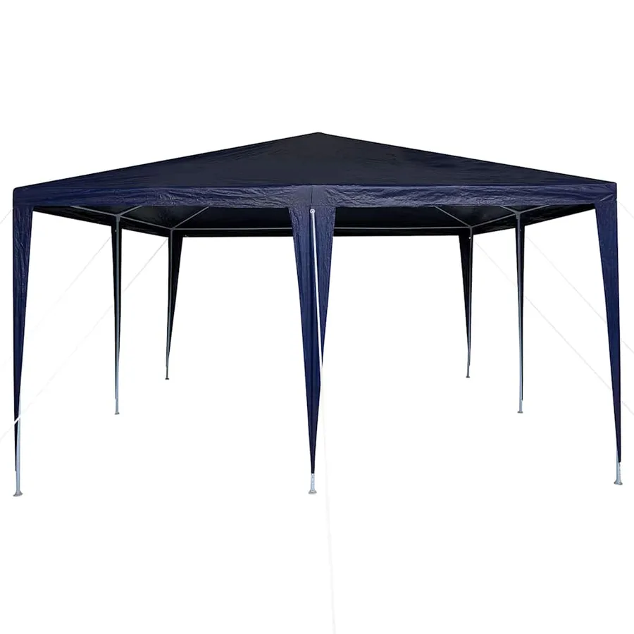 Tente de fête Bleu 400 x 400 x 266 cm Polyéthylène et acier - 5