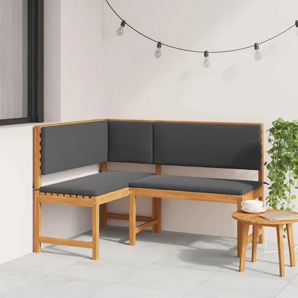 Chaise de jardin Marron 140 x 100 x 91cm Bois d'acacia massif