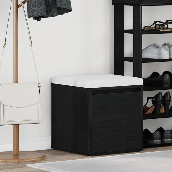 Commode Chêne noir 40,5 x 40 x 40 cm Bois d'ingénierie