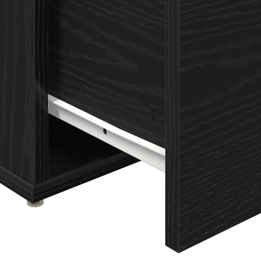 Commode Chêne noir 40,5 x 40 x 40 cm Bois d'ingénierie - 8