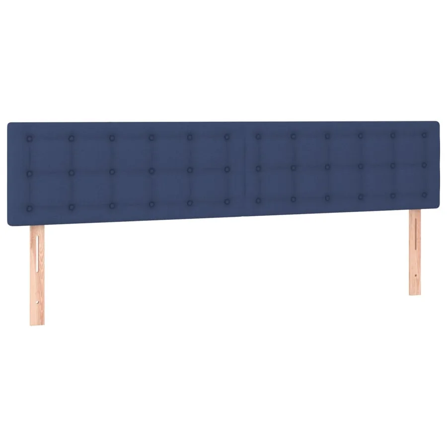 Tête de lit à LED Bleu 180x5x78/88 cm Tissu - 4