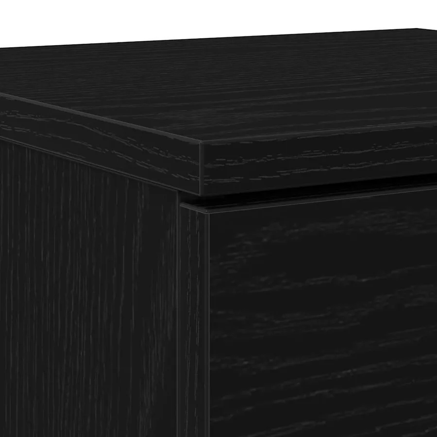 Cabinet à chaussures avec étagère Chêne noir 29,5 x 35 x 70 cm - 10