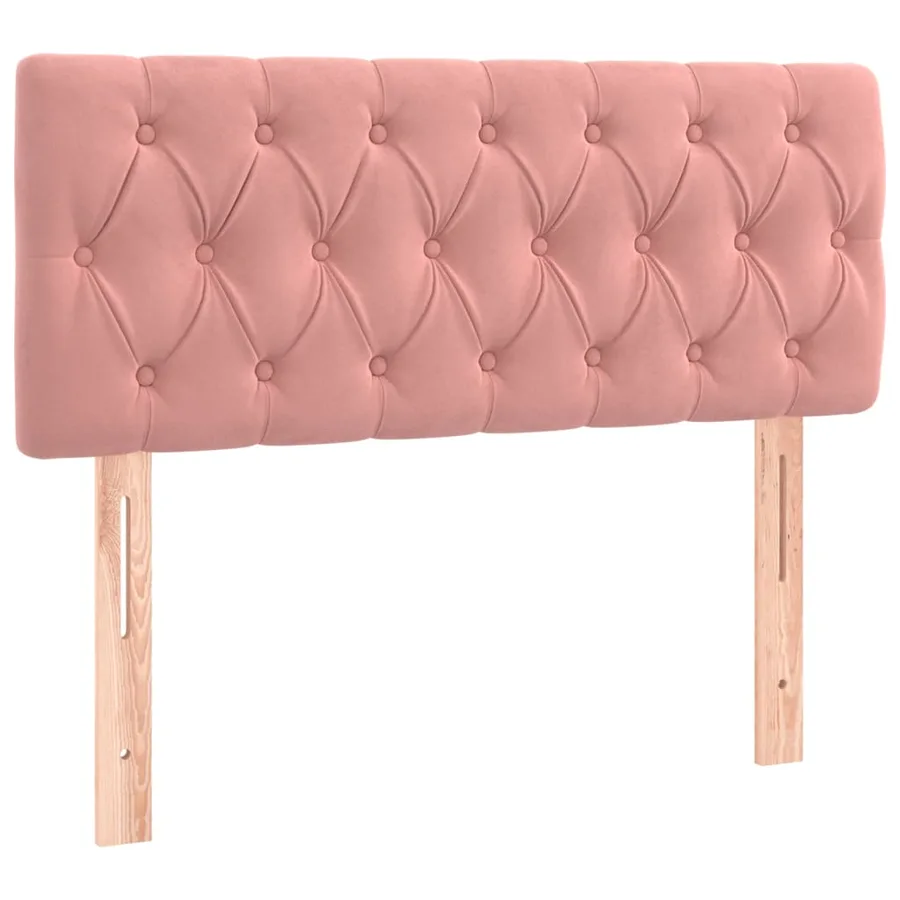 Tête de lit à LED Rose 100x7x78/88 cm Velours - 4