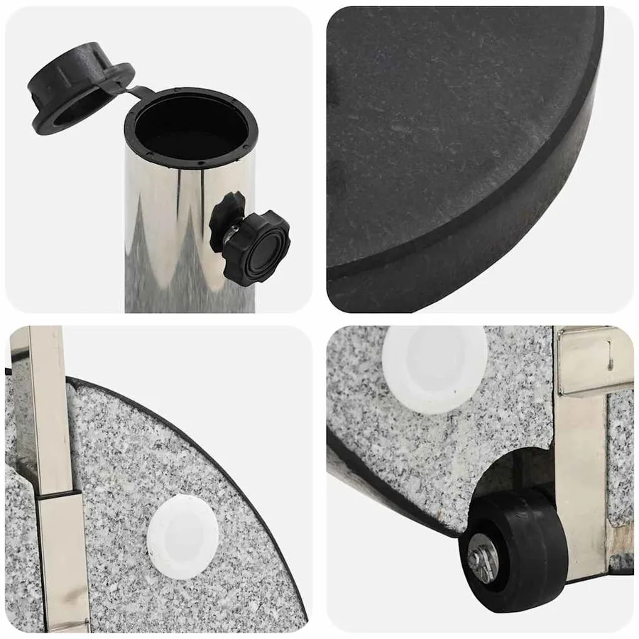 Pied de parasol Noir Ø 45 x 37,5 cm Granite - 9