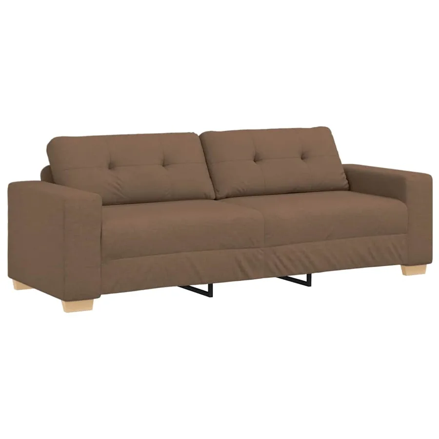 3-Seater Sofa Brown 180 cm Fabric - Untranslated - 2