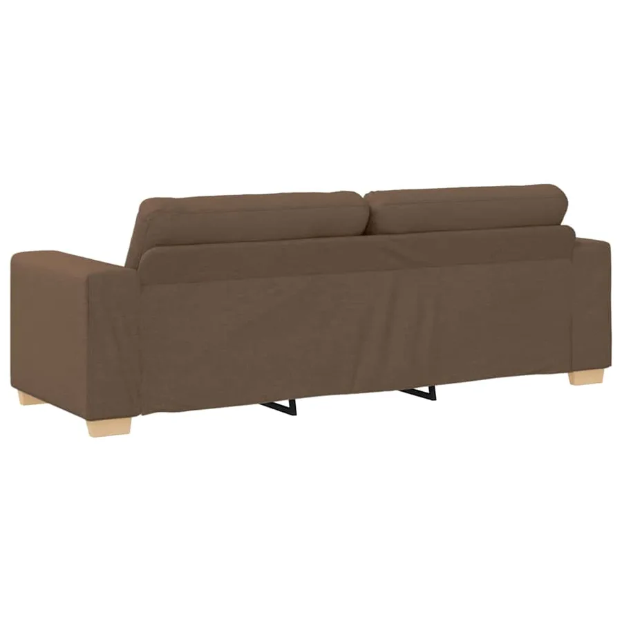 3-Seater Sofa Brown 180 cm Fabric - Untranslated - 6