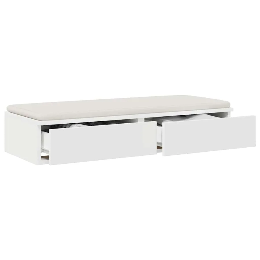 Tiroirs de lit Blanc 80 x 36,5 x 16,5 cm Bois d'ingénierie - 3
