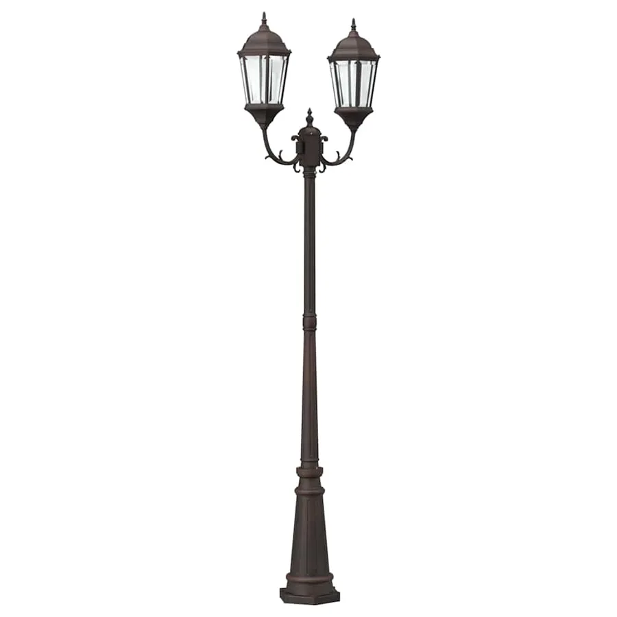 Lumière de jardin Bronze 68 x 20 x 235 cm Aluminium et verre - 2