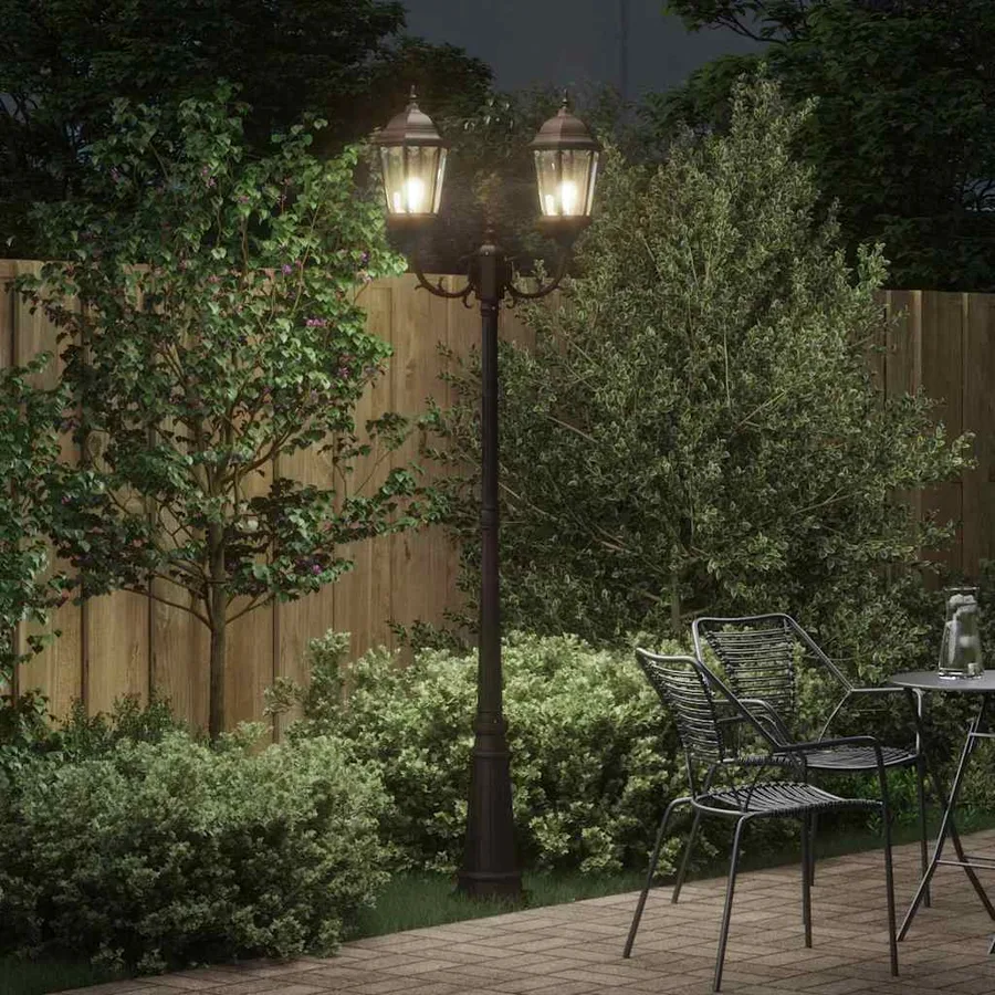 Lumière de jardin Bronze 68 x 20 x 235 cm Aluminium et verre - 3