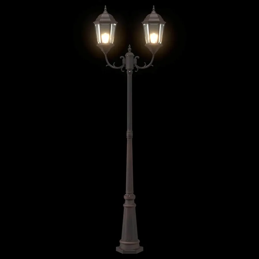 Lumière de jardin Bronze 68 x 20 x 235 cm Aluminium et verre - 7