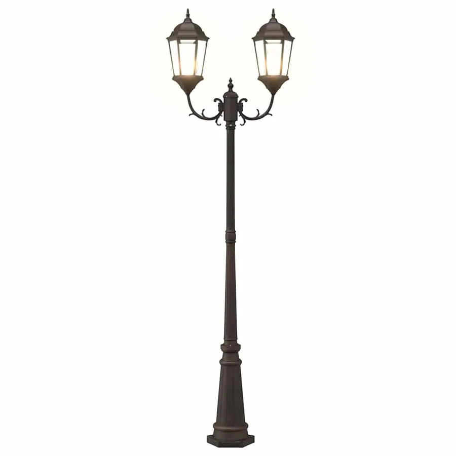 Lumière de jardin Bronze 68 x 20 x 235 cm Aluminium et verre - 8