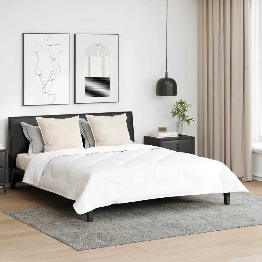 Oreiller avec oreiller 2 pcs Blanc 80 x 80 cm Coton