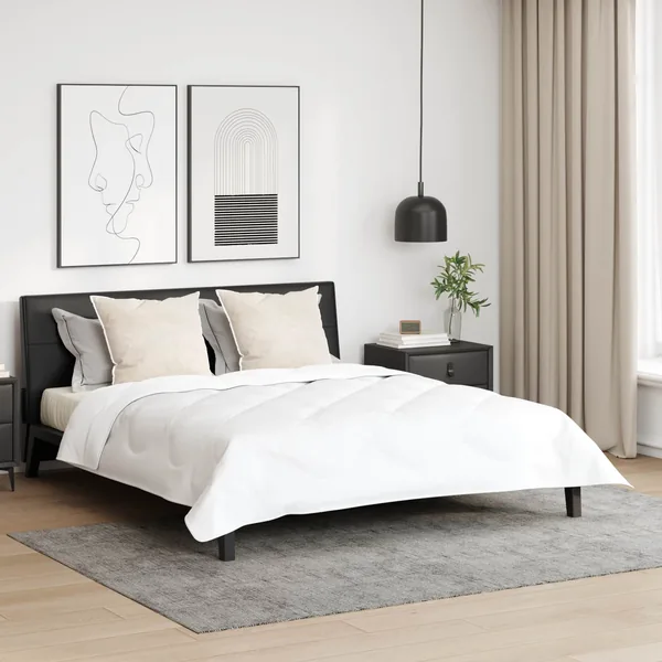 Oreiller avec oreiller 2 pcs Blanc 80 x 80 cm Coton