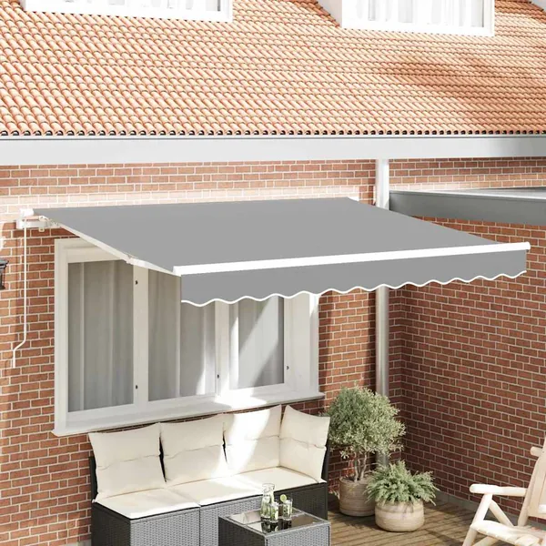 Cadre d'auvent Blanc 2,5 x 2 m Métal