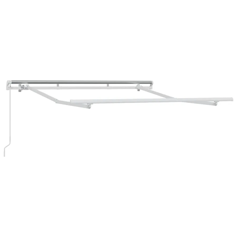 Cadre d'auvent Blanc 2,5 x 2 m Métal - 2