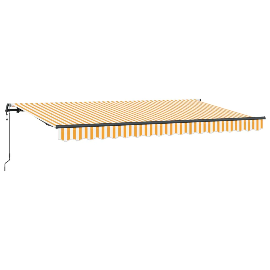Auvent Rétractable Jaune 350 x 200 cm tissu - 2