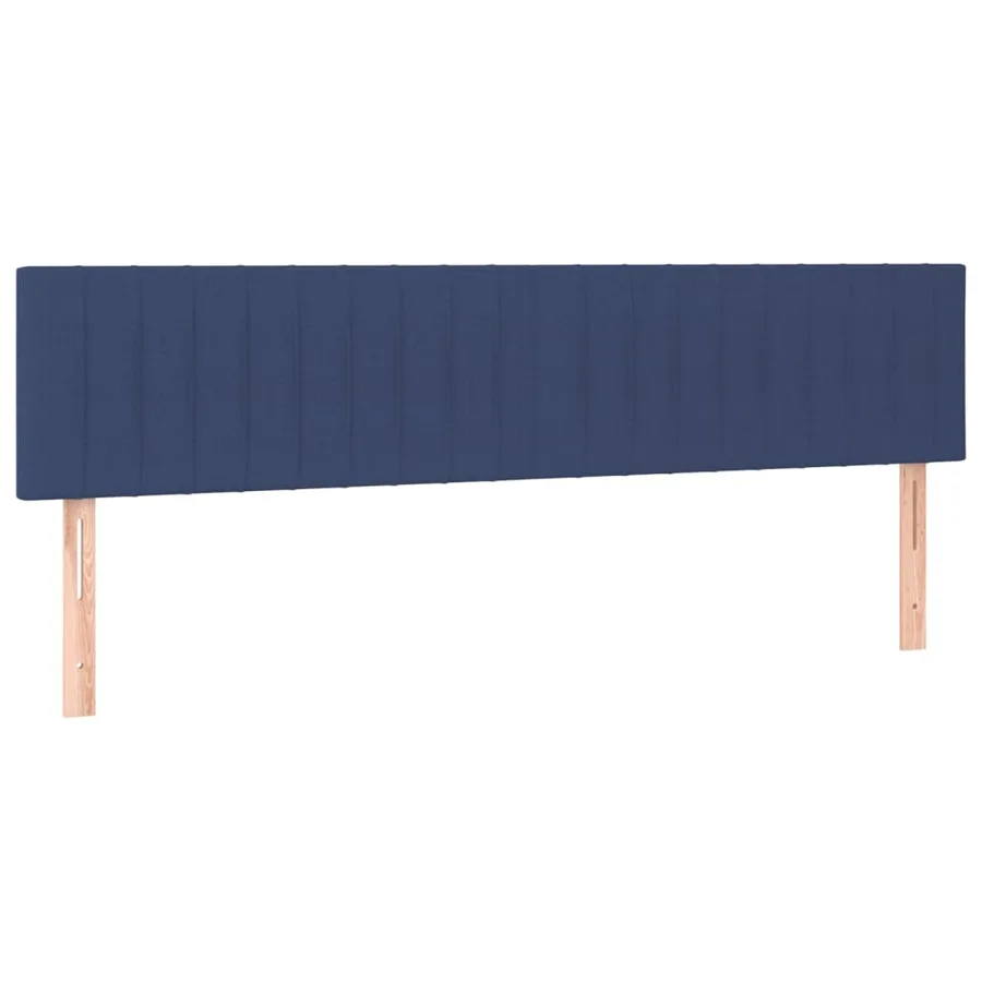 Tête de lit à LED Bleu 200x5x78/88 cm Tissu - 4