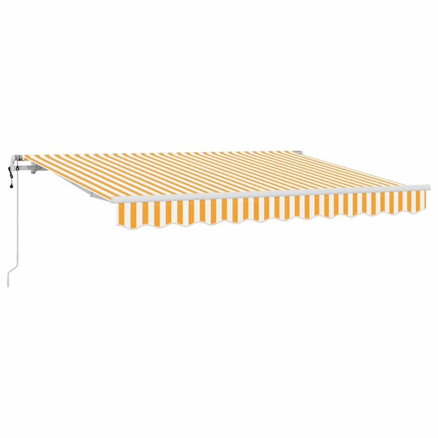 Auvent Rétractable Jaune 250 x 200 cm tissu - 2