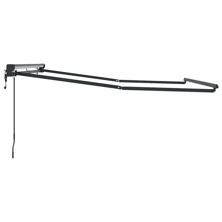 Cadre d'auvent Réglable Anthracite 3 x 2,5 m Acier - 5