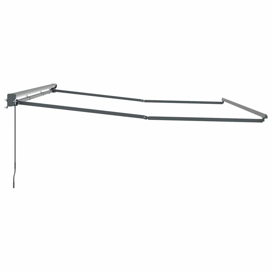 Cadre d'auvent Réglable Anthracite 4 × 3 m Acier - 5