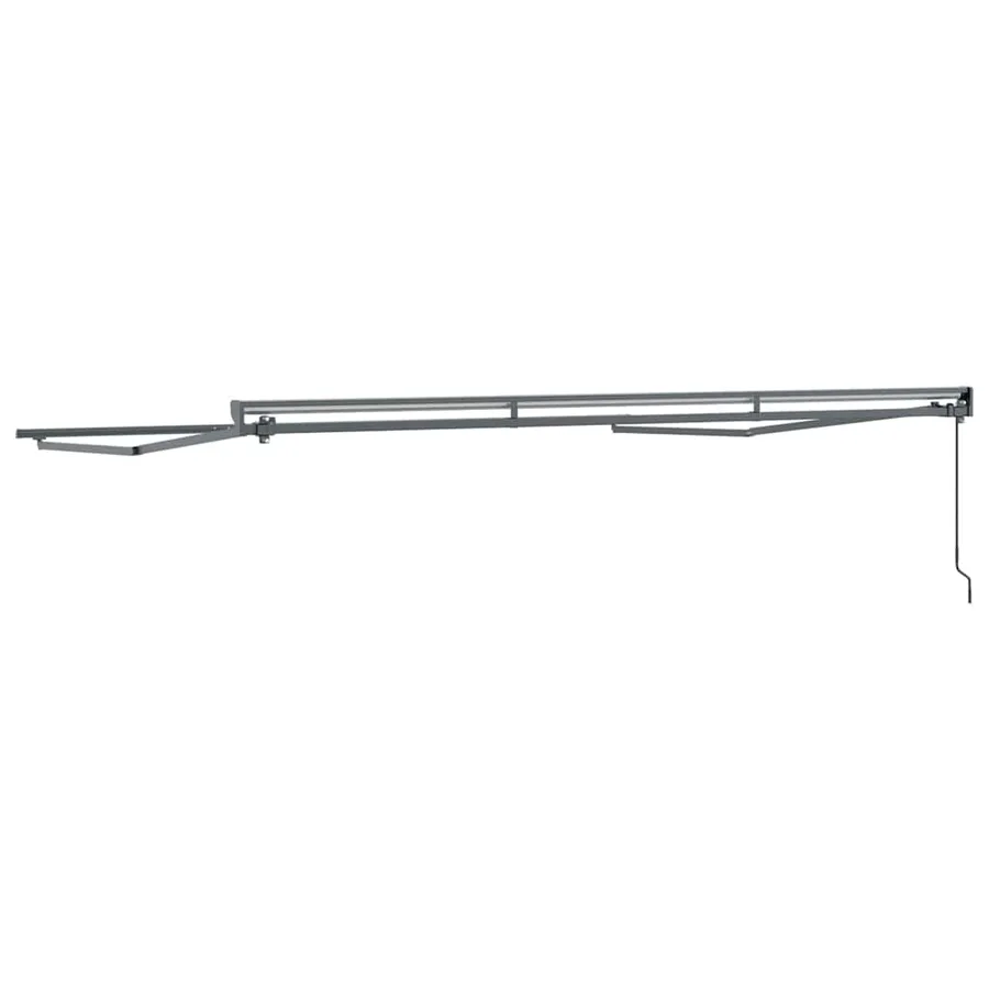 Cadre d'auvent Réglable Anthracite 4 × 3 m Acier - 6