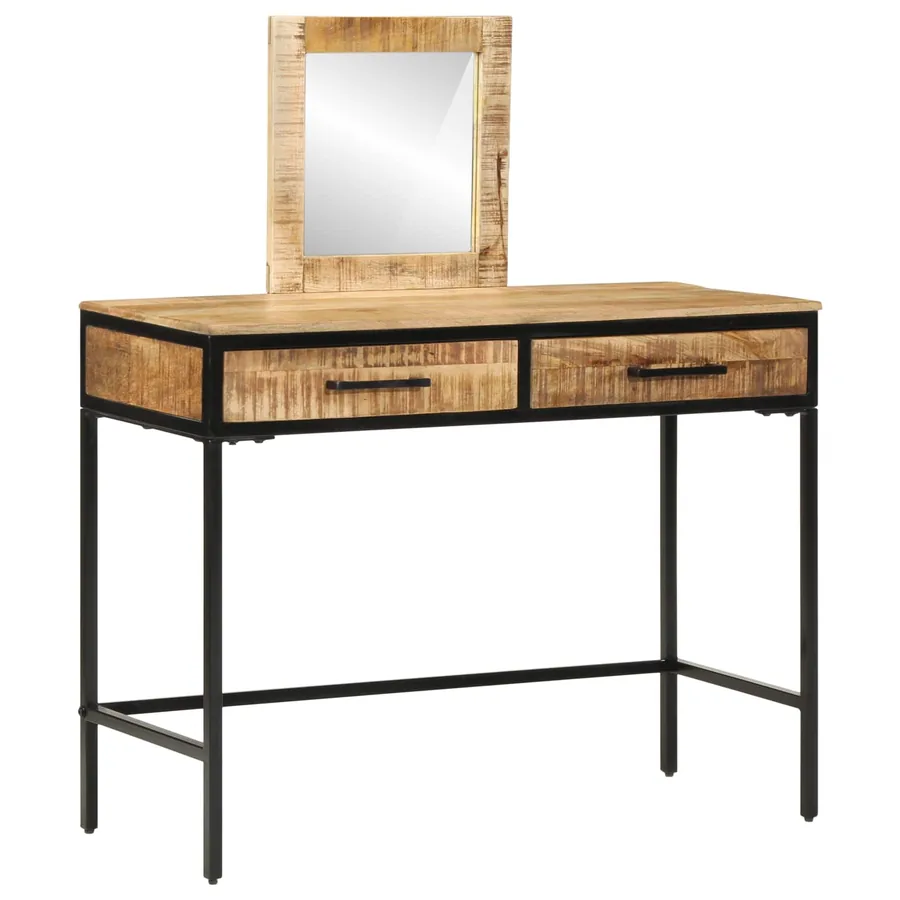 Table de Toilette avec tiroir Marron 100 x 40 x 120 cm