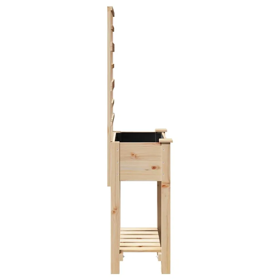Cache-pot de jardin Beige 71 x 38 x 152 cm Bois de Sapin Massif - 6