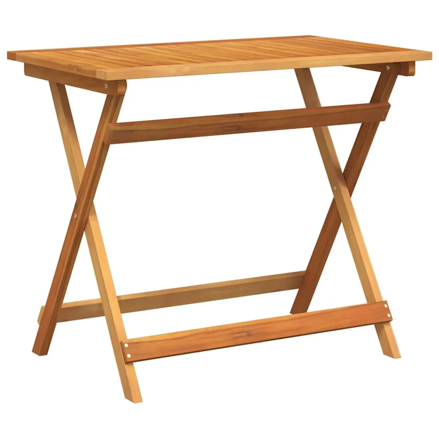 Table de Jardin Marron 90 x 55 x 75 cm Bois d'Acacia Massif - 2