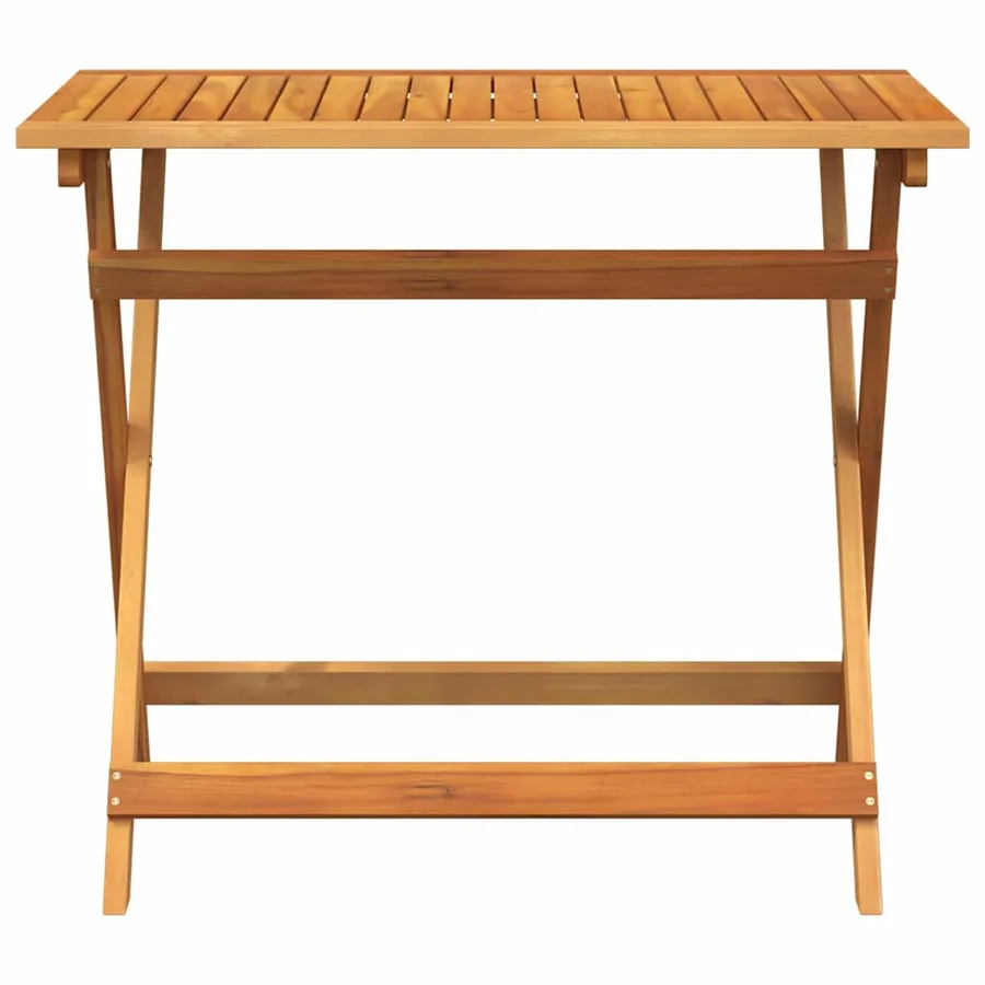 Table de Jardin Marron 90 x 55 x 75 cm Bois d'Acacia Massif - 4