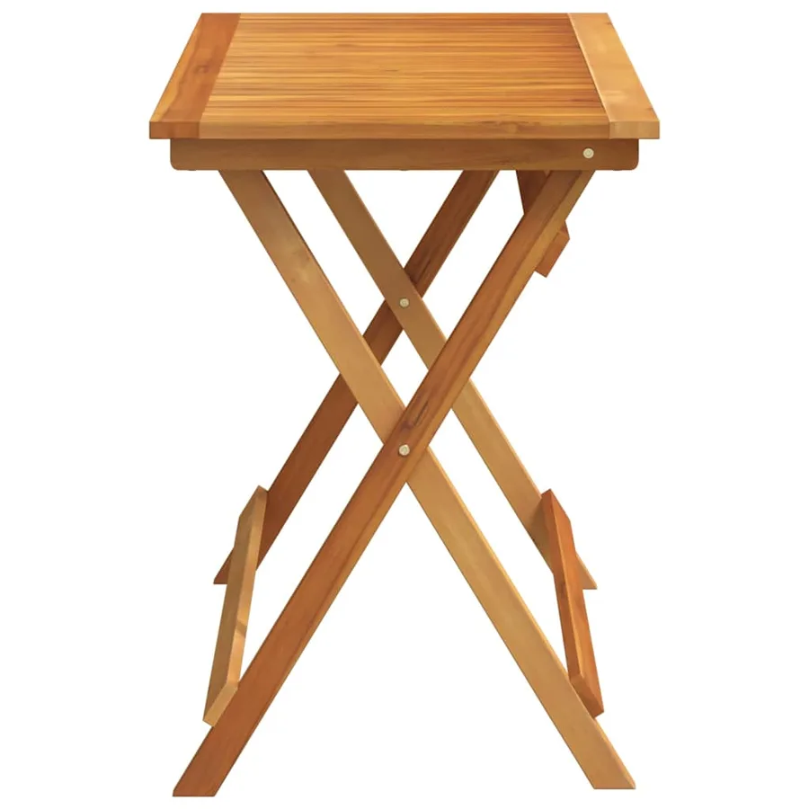 Table de Jardin Marron 90 x 55 x 75 cm Bois d'Acacia Massif - 5