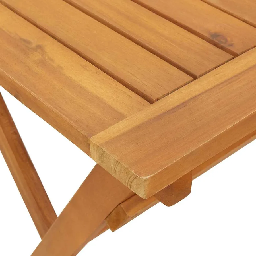 Table de Jardin Marron 90 x 55 x 75 cm Bois d'Acacia Massif - 9