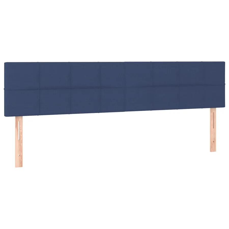 Tête de lit à LED Bleu 160x5x78/88 cm Tissu - 4