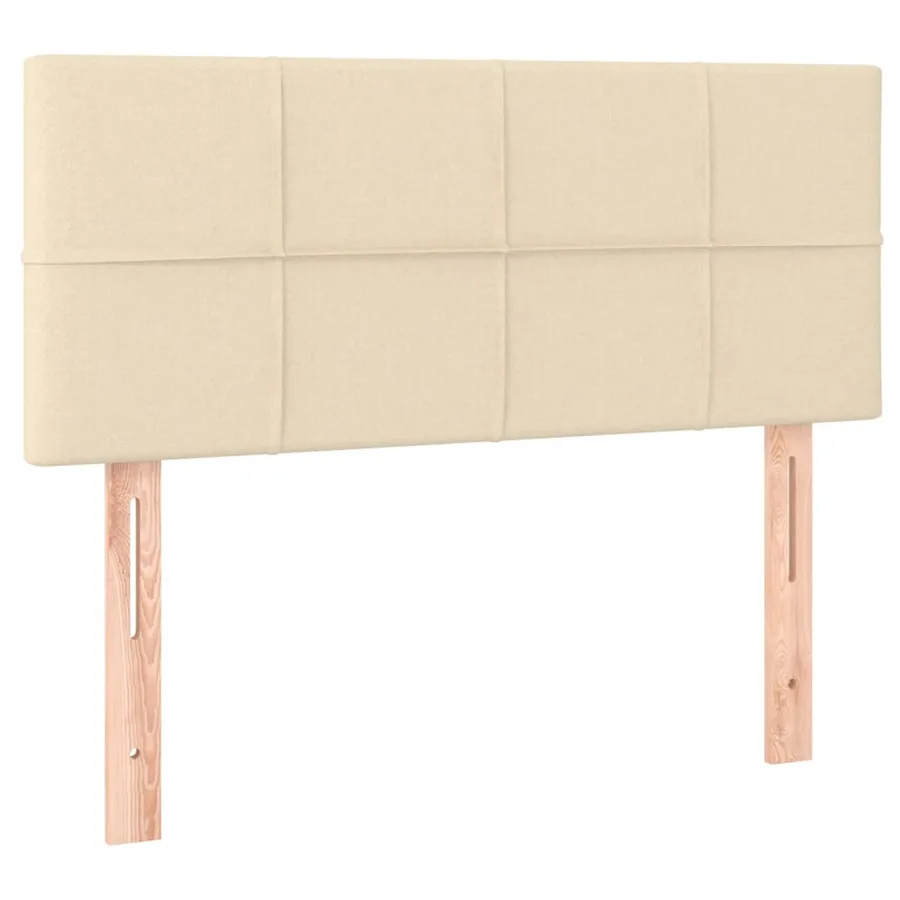 Tête de lit à LED Crème 100x5x78/88 cm Tissu - 4