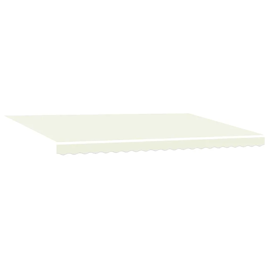 Cadre d'auvent Crème 500 × 300 cm Polyester avec revêtement PU - 4