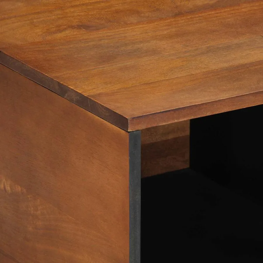 Table basse Marron miel 80 x 50 x 40 cm Bois de mangue massif - 6