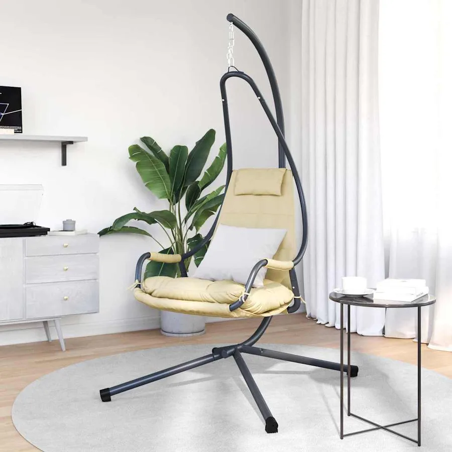 Chaise suspendue Beige 94 x 107 x 196,5 cm Acier - 3