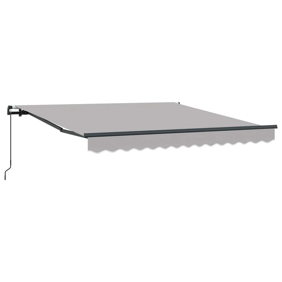 Auvent rétractable Gris clair 350 x 250 cm - 4